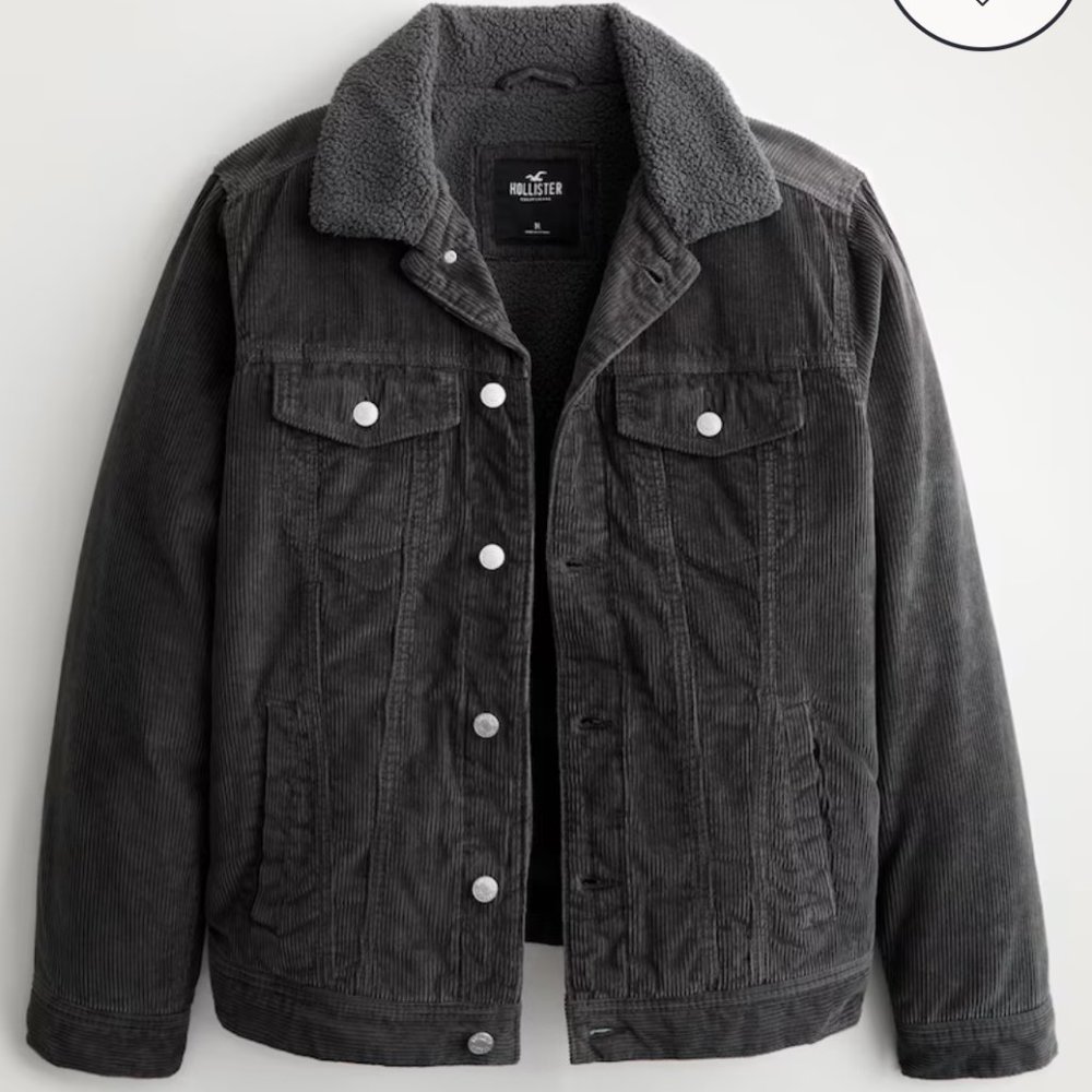 Hollister Sherpa-lined Corduroy Trucker Jacket